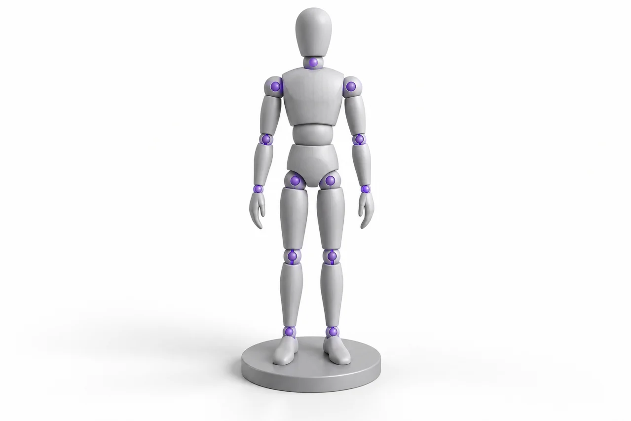 FBX to STL: select the right geometry and freeze its pose — editorial illustration