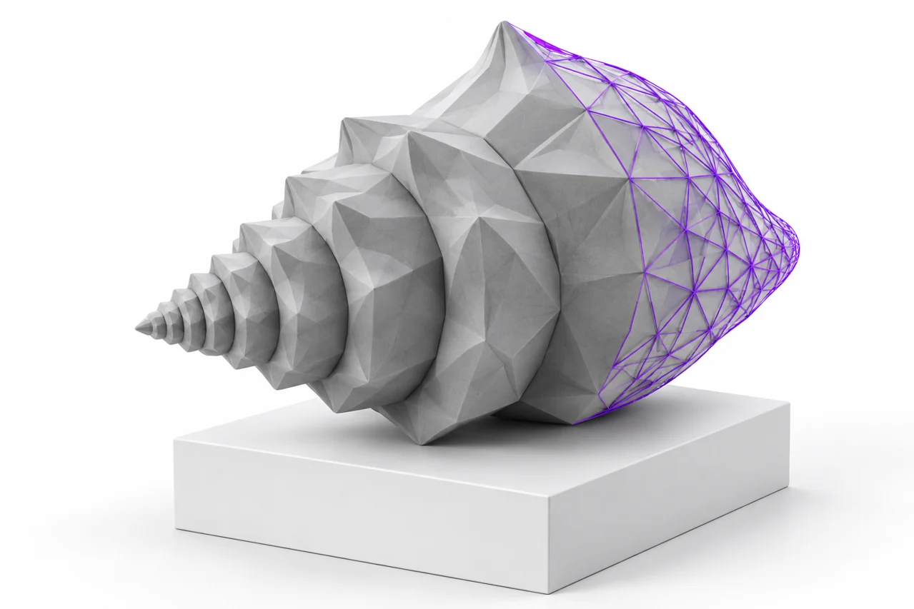 STL to OBJ: prepare a geometry-only model for editing — editorial illustration