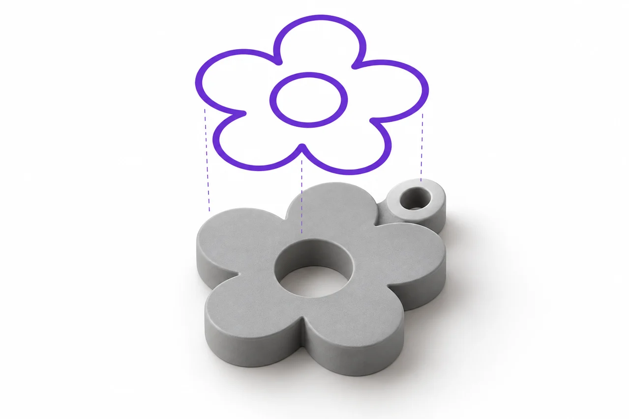 SVG to STL: prepare paths, holes and text for extrusion — editorial illustration