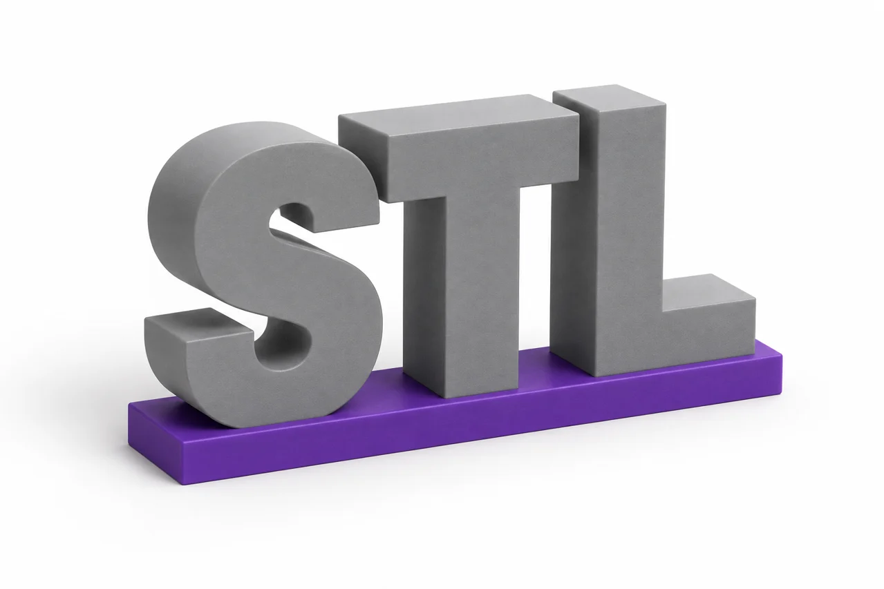 Text to STL: create readable, connected 3D lettering — editorial illustration